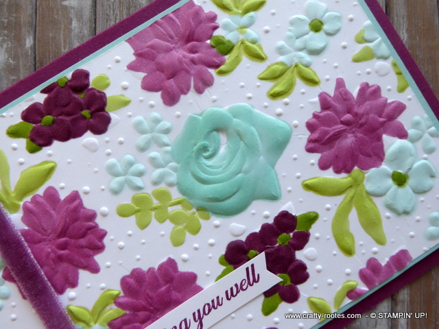 Colouring in the Country Floral Embossing Folder - Crafty-rootes